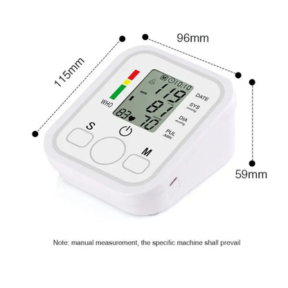 Electronic Arm Blood Pressure Monitor | Large LCD | WHO Indicator | Home Use