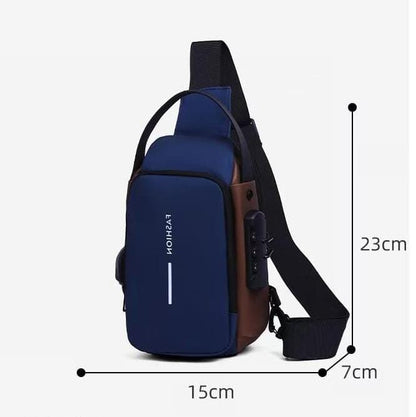 Anti-Theft Crossbody Sling Bag with Password Lock