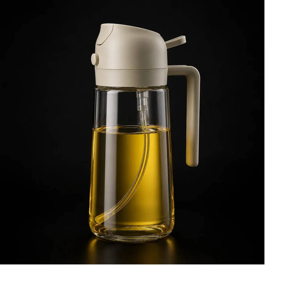 2-in-1 Oil Sprayer & Pour Bottle (Leak-Proof Design)