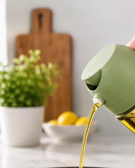 2-in-1 Oil Sprayer & Pour Bottle (Leak-Proof Design)