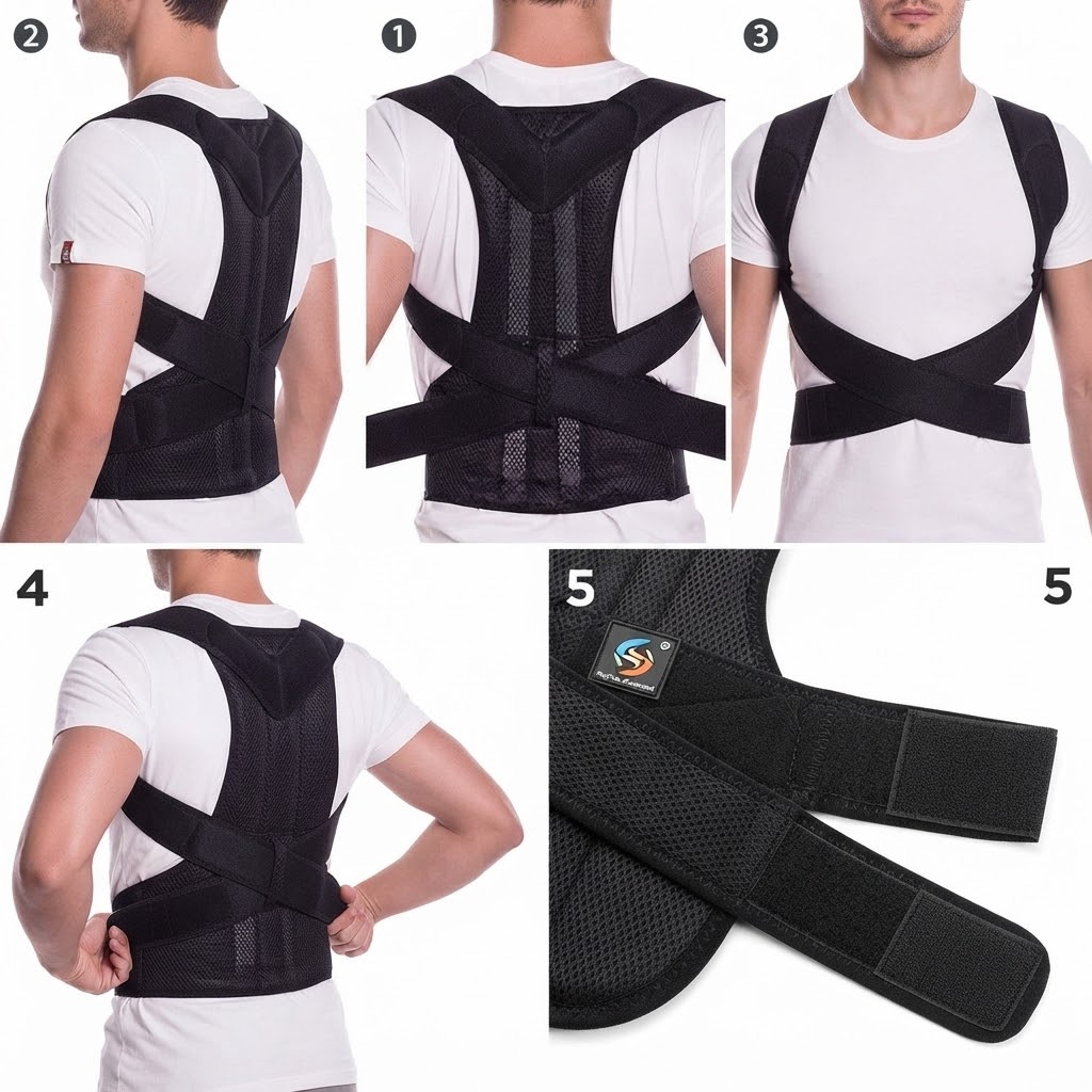 Adjustable Posture Corrector Back Brace | Breathable Support Belt for Men & Women