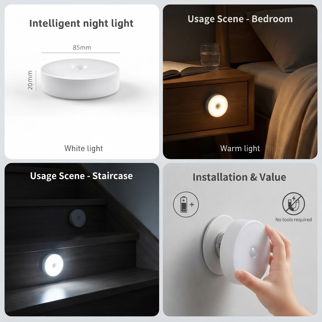 Nuvoraa Intelligent Motion Sensor Night Light