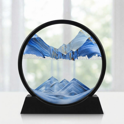3D Moving Sand Art Lamp – Liquid Flowing Sand Picture Night Light for Home Decor