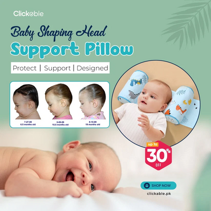 Baby Head Shaping Pillow – Flat Head Prevention Support Cushion