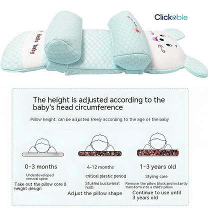 Baby Head Shaping Pillow – Flat Head Prevention Support Cushion