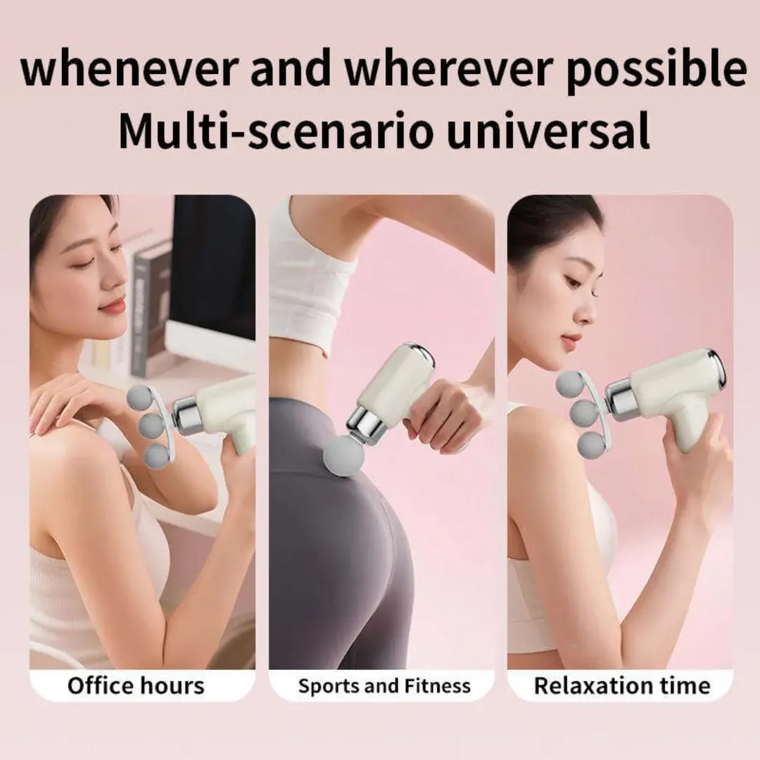 Fascia Gun – 9-in-1 Deep Tissue Muscle Massager
