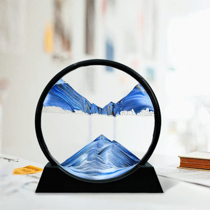 3D Moving Sand Art Lamp – Liquid Flowing Sand Picture Night Light for Home Decor